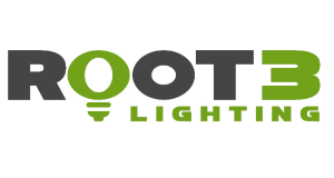 logo root3 lighting logo